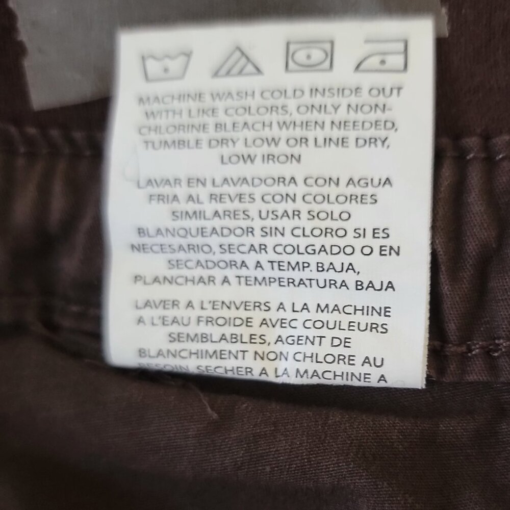 LEE Women's Easy Fit Capris Brown Stretch Denim Size 8 Medium - Picture 11 of 16